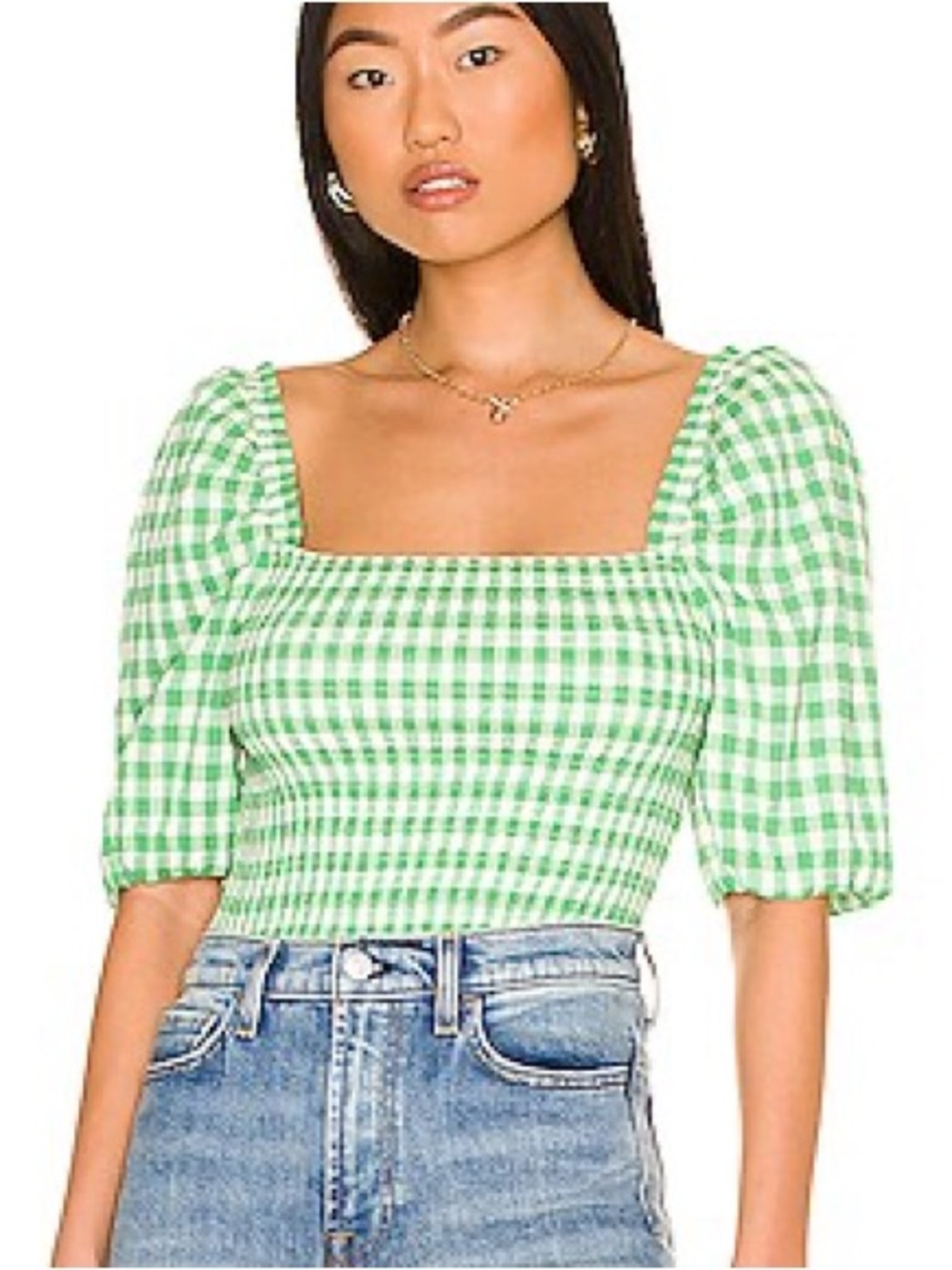 BB Dakota Steve Madden Keys To The Gingham Top